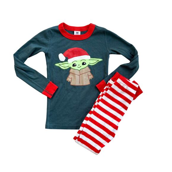 Hanna Andersson STAR WARS™: The Mandalorian Long John Pajama Set Size 6-7 - Picture 1 of 3